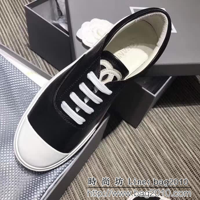 CHANEL香奈兒 18專櫃最新款 專櫃定制皺牛皮 單鞋 QZS1277